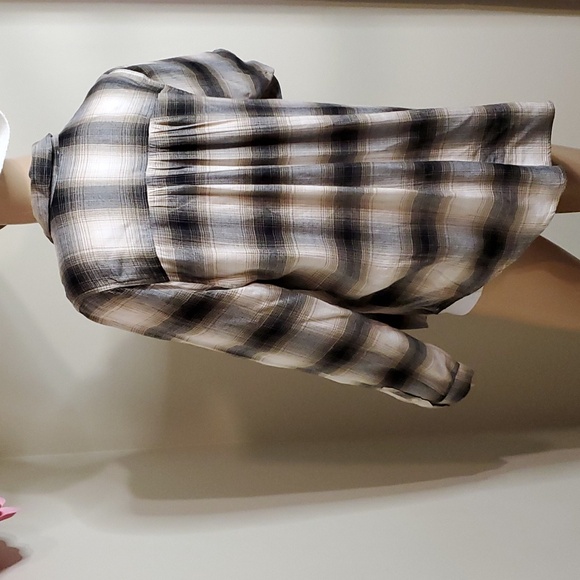 Soft Comy Flannel Plaid Shirt, Casual Chic - Picture 7 of 10